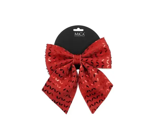 ნაძვის ხის სათამაშო ბაფთა Mica decorations 20 x 23 x 1.5 სმ წითელი