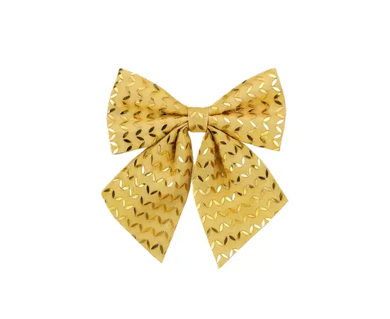 ნაძვის ხის სათამაშო ბაფთა Mica decorations 20 x 23 x 1.5 სმ ოქროსფერი