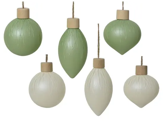 საახალწლო დეკორაცია "ბურთი" Bauble glass dia8cm