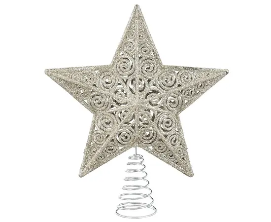 ნაძვის ხის წვერის ვარსკვლავი Mica Decorations  20 x 3 x 22 სმ