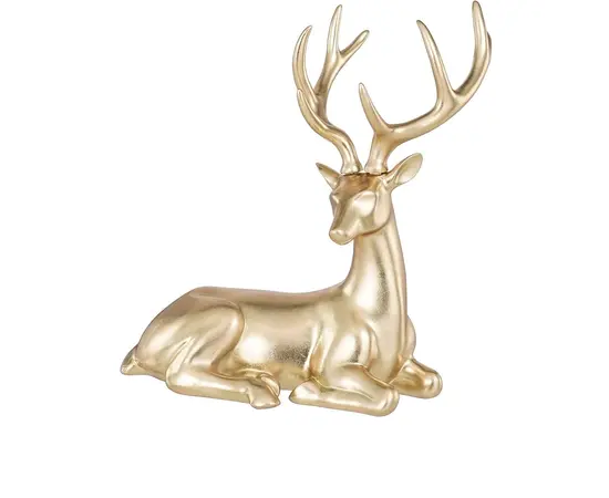 საახალწლო დეკორაცია ირემი Mica Decorations 23 x 34 x 40 სმ ოქროსფერი