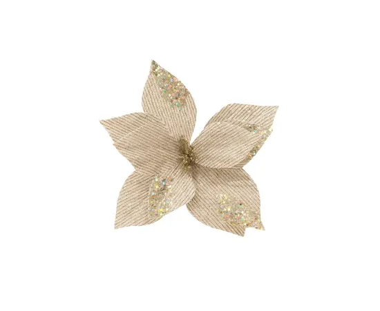 საახალწლო დეკორაცია "ყვავილი" 24 სმ