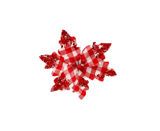 საახალწლო დეკორაცია "ყვავილი" 21 სმ