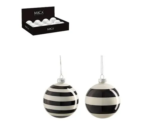 ნაძვის ხის სათამაშო ბურთი Mica Decorations 10 სმ