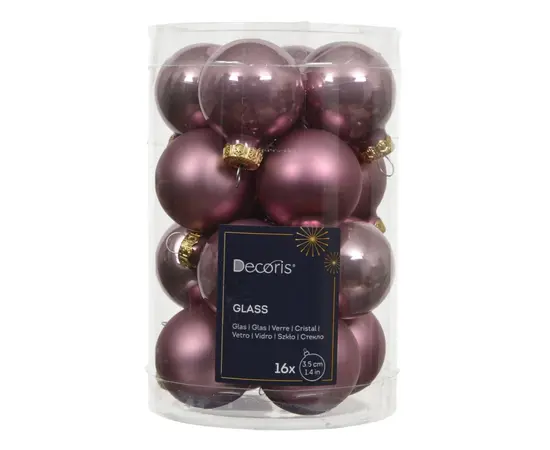 ნაძვის ხის ბურთები Baubles Glass 3,5 cm 16 pcs