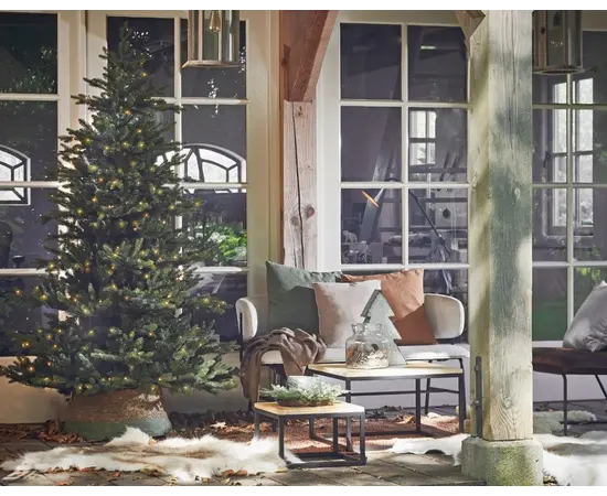 ნაძვის ხე განათებით  led green 504L TIPS 3238 260 სმ