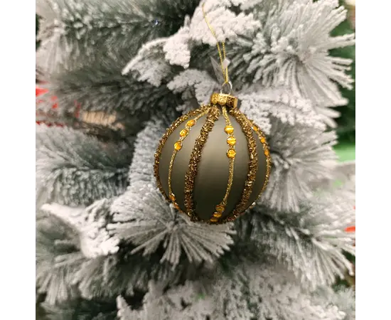 ნაძვისხის ბურთი Baubles glass glitter