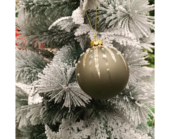 ნაძვისხის ბურთი Baubles glass glitter