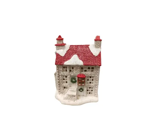 საახალწლო დეკორაცია "სახლი" 10.5x7.5x13 სმ