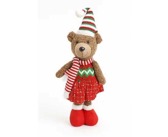 საახალწლო დეკორაცია "დათვი" 55 სმ