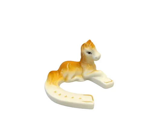 საახალწლო დეკორი ფიგურა ცხენი კერამიკის SH-12069-B5457-4