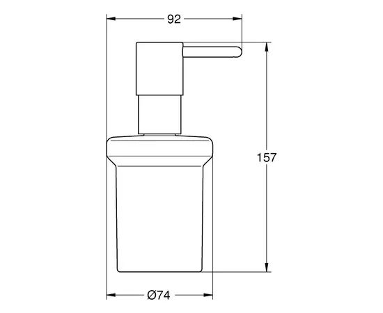 Liquid soap dispenser Grohe Bau Cosmopolitan 40394001