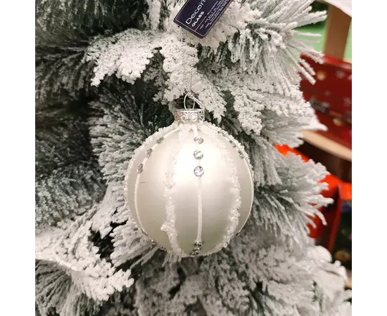 ნაძვისხის ბურთი  Baubles glass glitter