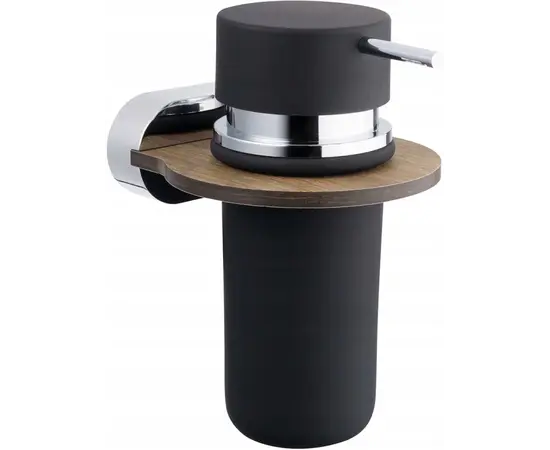 Liquid soap dispenser Bisk Bergen wooden/chrome