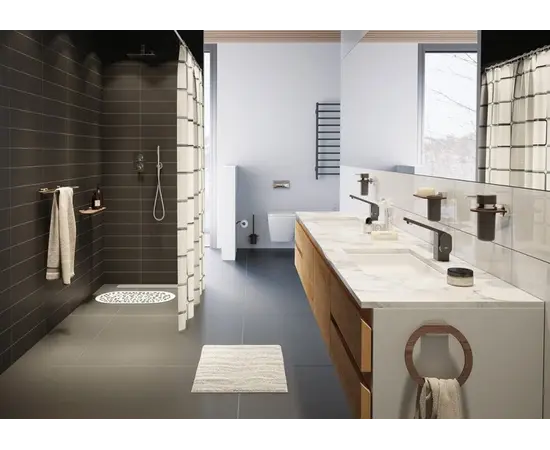 Liquid soap dispenser Bisk Bergen wooden/chrome