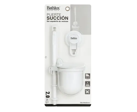 უნიტაზის ჯაგრისი Bathtlux თვითწებვადი თეთრი