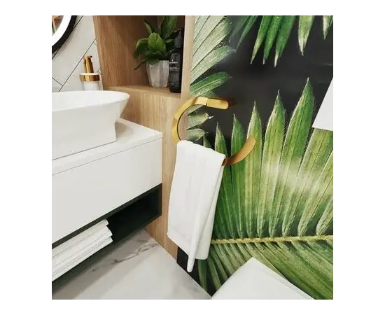 Towel rack Bisk Nature Gold