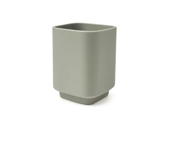 Подставка для зубных щеток 10 см серая