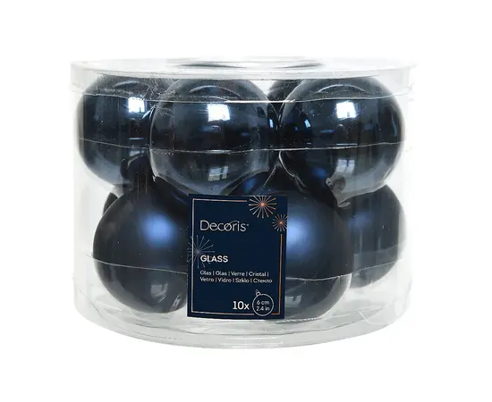 ნაძვის ხის ბურთები Baubles Glass 140448 6 cm 10 pcs