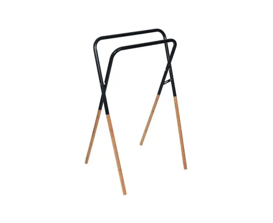 Bathroom shelf Bisk Plain Black Bambo 79976