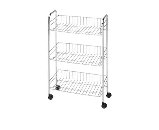 Shelf NIAGARA BATHROOM TROLLEY 3-SHELVES S/S CHROME