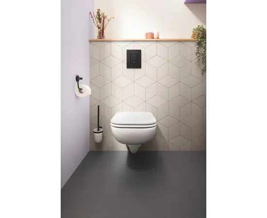 უნიტაზის ჯაგრისი Grohe Black Matt 40 სმ