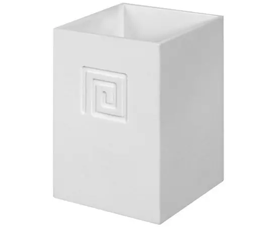 ჭიქა კბილის ჯაგრისებისთვის Bisk MEANDER TUMBLER WHITE