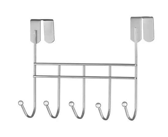 თამასა Bisk NIAGARA SHOWER 5-HOOK RAIL CHROME