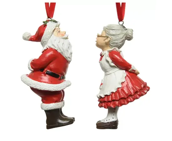 ნაძვის ხის სათამაშო სანტა Decoris 1 ც 5 x 10 სმ წითელი