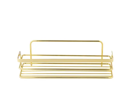 Bathroom shelf rectangle Bisk Niagara Gold