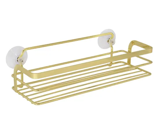 Bathroom shelf rectangle Bisk Niagara Gold