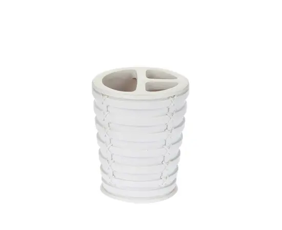 ჭიქა კბილის ჯაგრისების Primanova PALM TOOTHBRUSH HOLDER WHITE