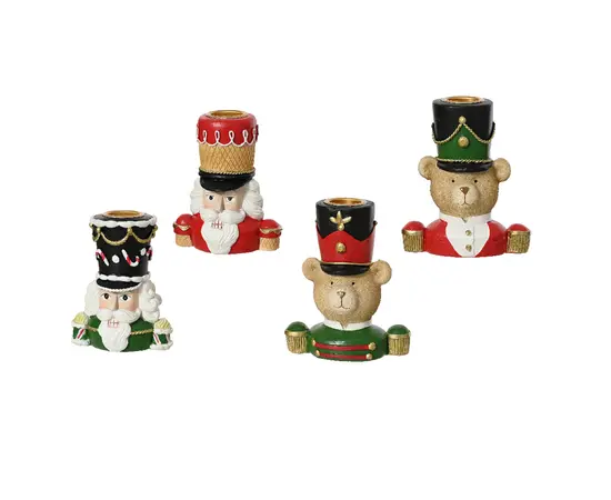 საახალწლო დეკორაცია სასანთლე Decoris 1 ც 5.5 x 8.5 x 9.5 სმ