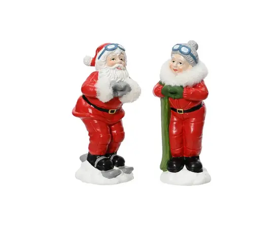 საახალწლო დეკორაცია Santa terracotta 8.5x7.5x20 cm red/colour(s)