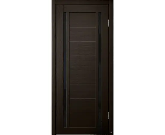 კარის ბლოკი Flydoors PVC LA STELLA 203 მუხა moko შუშა შავი 36×700×2150 მმ