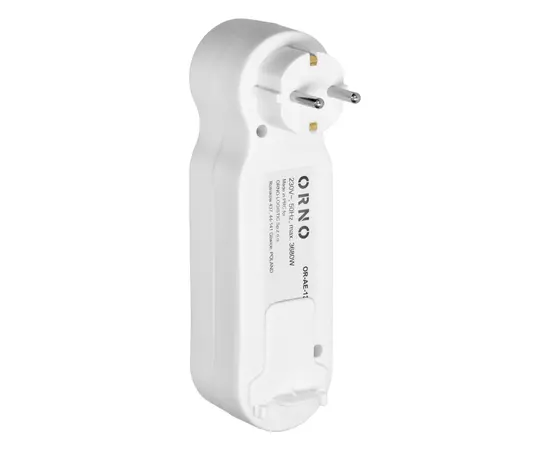 Разветвитель ORNO Schuko 3 з/к выключатель белый