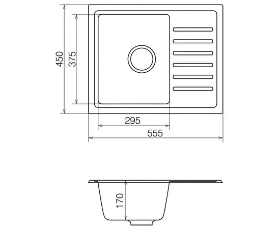 Kitchen sink Vankor Lira LMP 02.55 beige