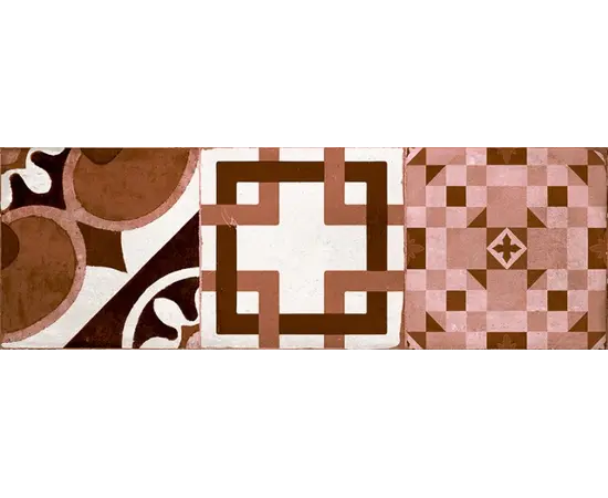 Кафель Super Ceramica Hydra Decor Rojo 200x600 мм