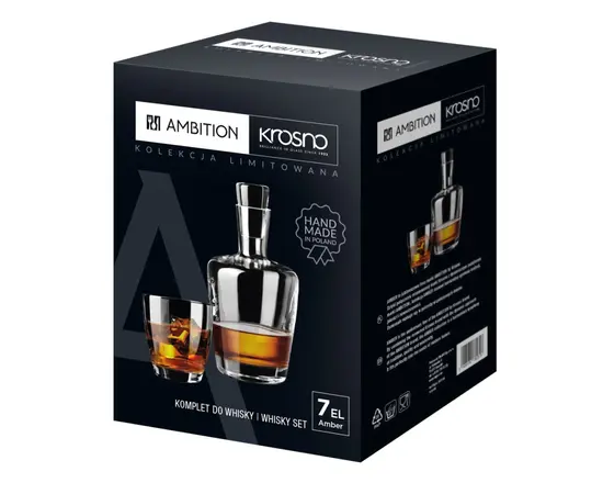 Whiskey glasses/decanter set AMBITION