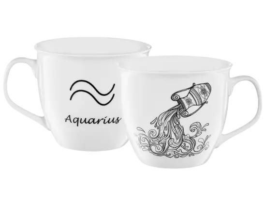 Glass porcelain  Ambition ZODIAC 550ml Aquarius