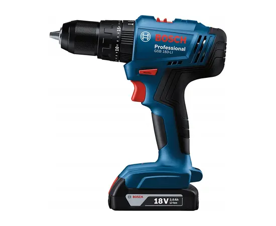 Шуруповерт аккумуляторный ударный Bosch GSB 183-LI 18V