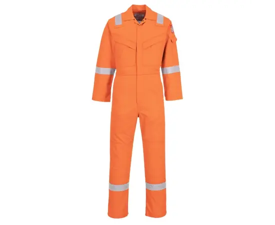 ცეცხლგამძლე სამუშაო კომბინიზონი შუქამრეკლებით PORTWEST FR21NAR ნარინჯისფერი M