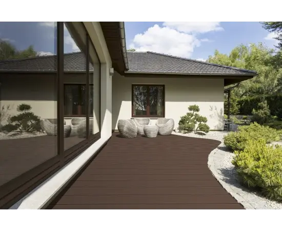 ტერასის დაფა Bergdeck Walnutt 2200X140X22 1ც=0,3მ²