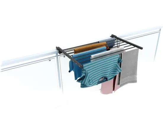 საშრობი აივნის მოაჯირზე დასამაგრებელი Foxy Dry Duo Anthracite 102 სმ