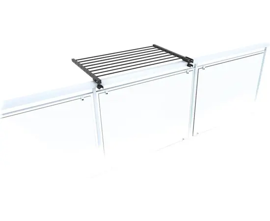 საშრობი აივნის მოაჯირზე დასამაგრებელი Foxy Dry Duo Anthracite 102 სმ