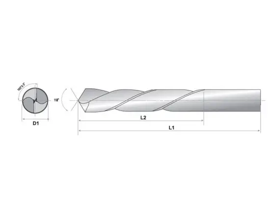Drill for metal RAIDER HSS-CO 4x43/75 mm 2 pcs