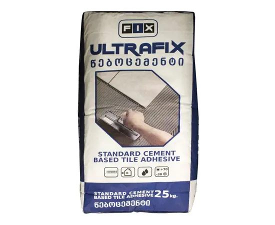 წებო ფილის Ultrafix Standard 25 კგ