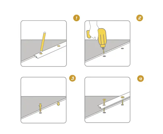 Aluminum threshold Vilo G109 Silver 28/1860 mm