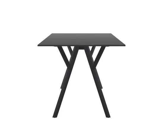 Стол черный MAX DÉCOR 74x140x80 см