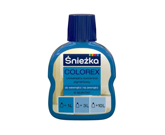 უნივერსალური პიგმენტი-კონცენტრატი Sniezka Colorex 100 მლ ცისფერი N51